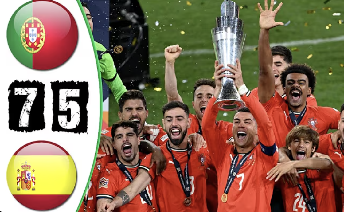 Portugal vs Spain 7-5 - All Goals & Highlights - 2025